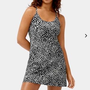 Outdoor Voices (OV) Original Exercise Dress in Snow Leopard